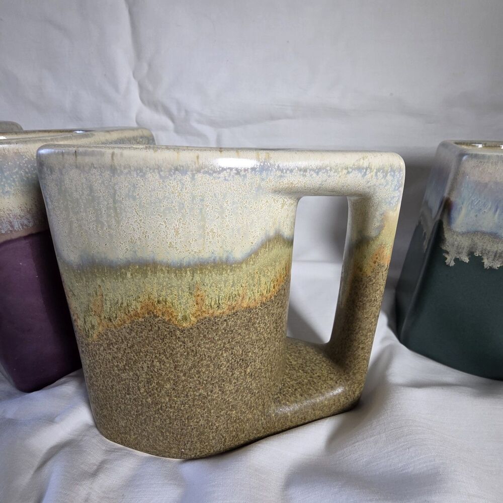 C&C Mexican Pottery Drip Glaze Stoneware Mug - Set of 4 (Rodolfo Padilla Style) - Picture 4 of 10